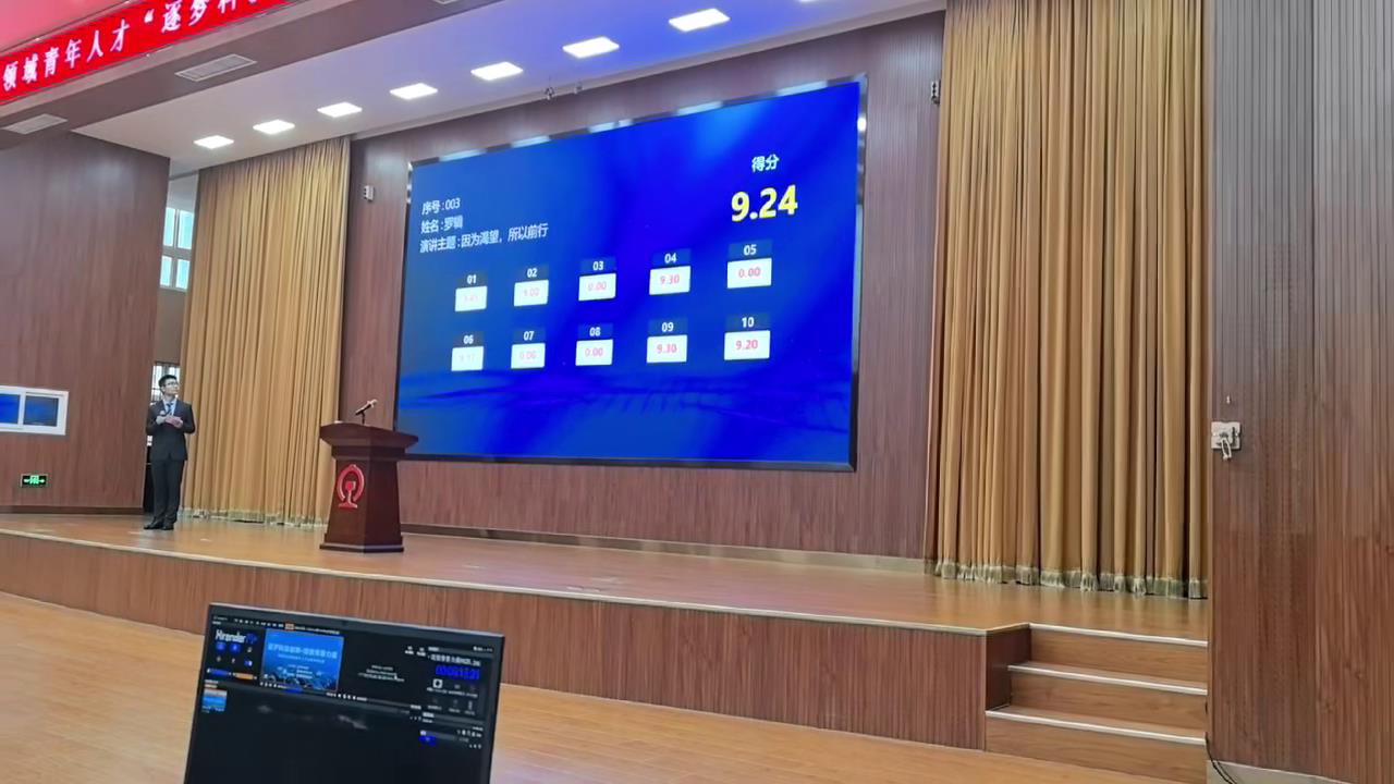 大屏打分画面