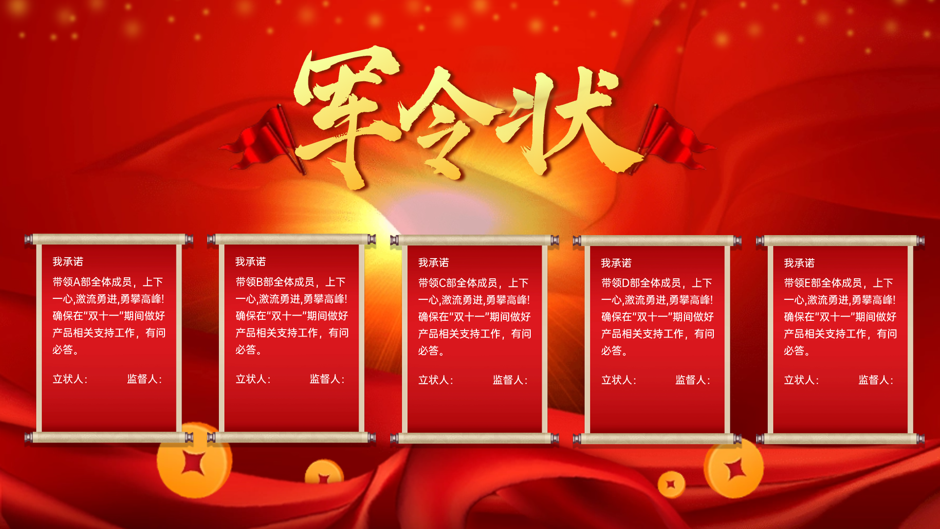 如何设计一个鼓舞士气的销售军令状模板：提升销售动力的关键